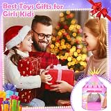 Dikence Princess Play Tent for Kids Girls 3-8 Indoor Outdoor Kids Castle view 6