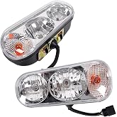 KUAFU Halogen Snow Plow Lights Compatible with Boss Western Blizzard Meyer | Universal; Compatible with Boss Western Blizzard Meyer Snow Way Curtis Snow Dog; Replace for 1311100 W/Yellow Turn Light