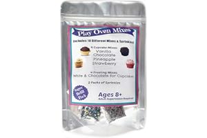 Children's Easy to Bake Oven Mixes Play Toy Real 10 Cupcake Super Pack Mega Refill Kit Vanilla Chocolate Strawberry Pineapple
