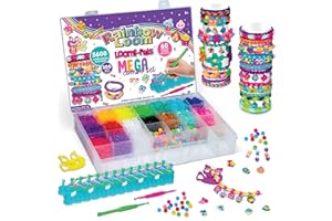 Rainbow Loom Loomi-Pals Mega Lot de 60 breloques assorties LP, The New RL 2.0, Happy Looms, crochets, perles Alpha et Poney 5
