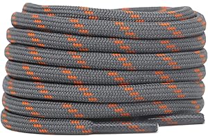 DELELE 2 Pair Thick Round Climbing Shoelaces Hiking Shoe Laces Boot Laces