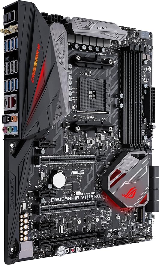 Carte Mere Asus Rog Crosshair Vi Hero Wi Fi Ac Am4 X370 4d4 M 2 Atx 7933 Amazon Co Uk Computers Accessories
