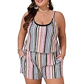 Summer Mae Plus Size Swim Romper Women One Piece Swimsuit Blouson Bathing Suit with Pockets 2026 Modest Swimwear