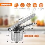 GEEZY Stainless Steel Potato Ricer Masher Multi Purpose Fruit Press view 2