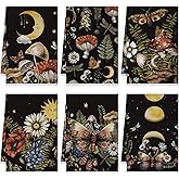 Bencailor 6 Pcs Retro Kitchen Towels 15.7 x 23.6 Inch Farmhouse Vintage Hand Towels Decorative Absorbent Dish Cloth for Bathroom Decor for Cooking Baking Cleaning(Retro Color,Boho)