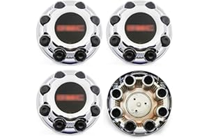 CKEWFAZ AutoERA 4pcs Chromed 8 Lug Wheel Center Hub Caps Hubcap 8.5" Truck SUV SRW for Sierra Savanna Yukon 2500 3500 15006332 15052379 15052381 9597161 9597163 5075