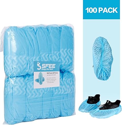 blue shoe covers disposable