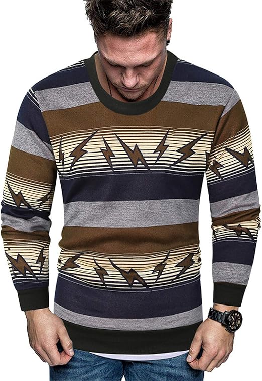 Long-sleeved patchwork pattern pullover sweatshirt : Amazon.co.uk: Clothing
