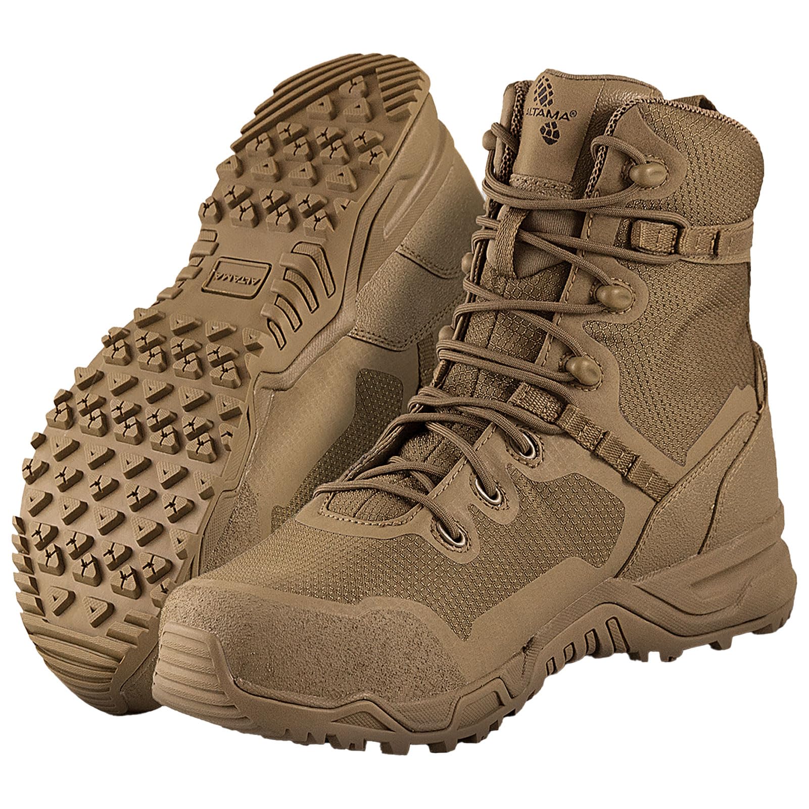 Altama Botas de seguridad unisex Raptor de 8 pulgadas, ligeras, antideslizantes, con punta de acero y sistema de cordones rápidos | Zapatos de trabajo tácticos, 11.5, regulares