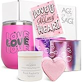 Love Spa Gift Basket for Women - Self Care Basket, Relaxation, Pampering Gift for Girlfriend, Wife, Mom, Sister, Friends - Birthday Bundles, Mothers Day, Anniversary, Valentines Day Gift Set for Her