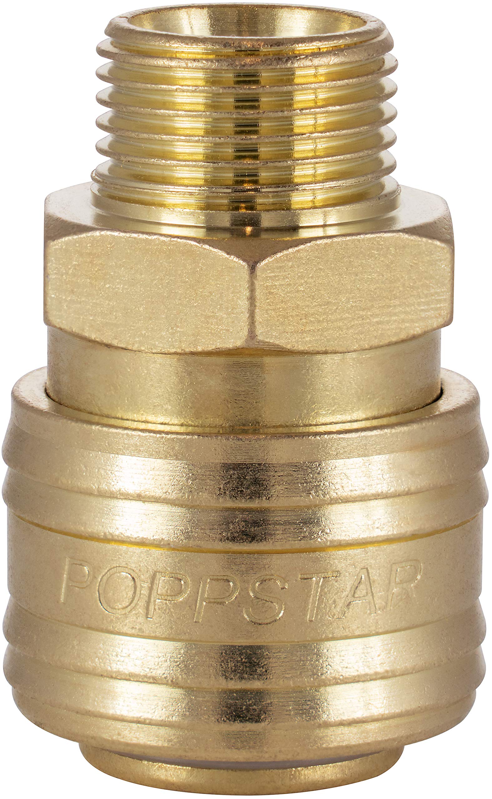Poppstar Quick Coupling Compressed Air NW 7.2 mm 3/8" External Thread for Compressed Air Fittings