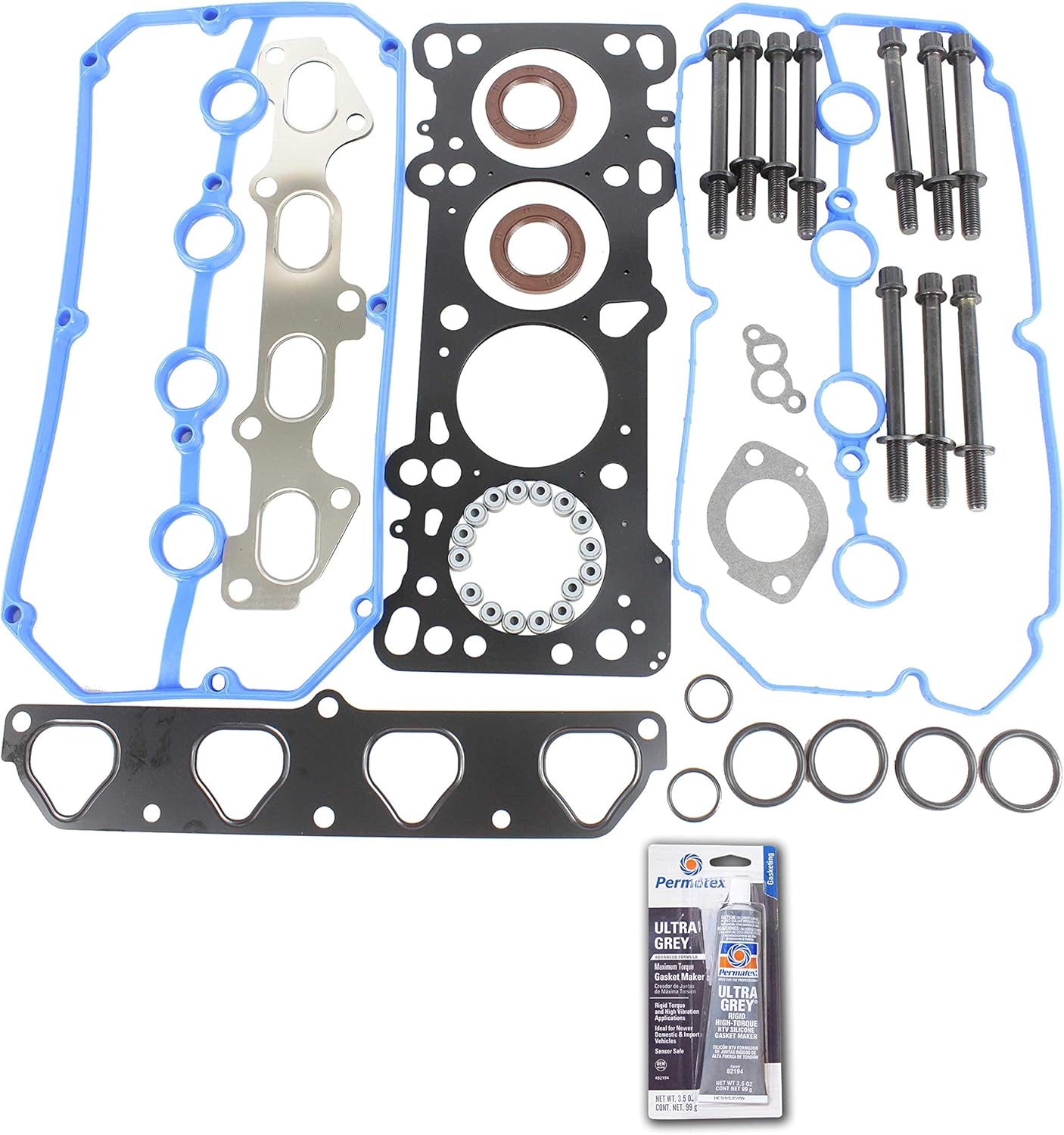Head Gasket Set Bolt Kit Fits 0305 Kia Rio 1.6L 4Cyl