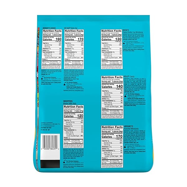 HERSHEY ASSORTED FLAVORED, EASTER CANDY BULK BAG, 64.5 OZ (270 PIECES)