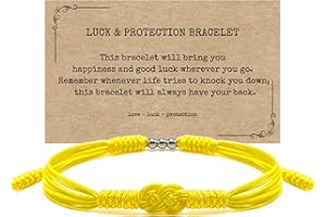 HARACRAFT Infinity Protection Bracelet, Forever Lucky and Safe Multiple Color Tibetan Bracelet, Surfer String Wrap Bracelet for Men, Women, Forever Friendship, Luck and Protection