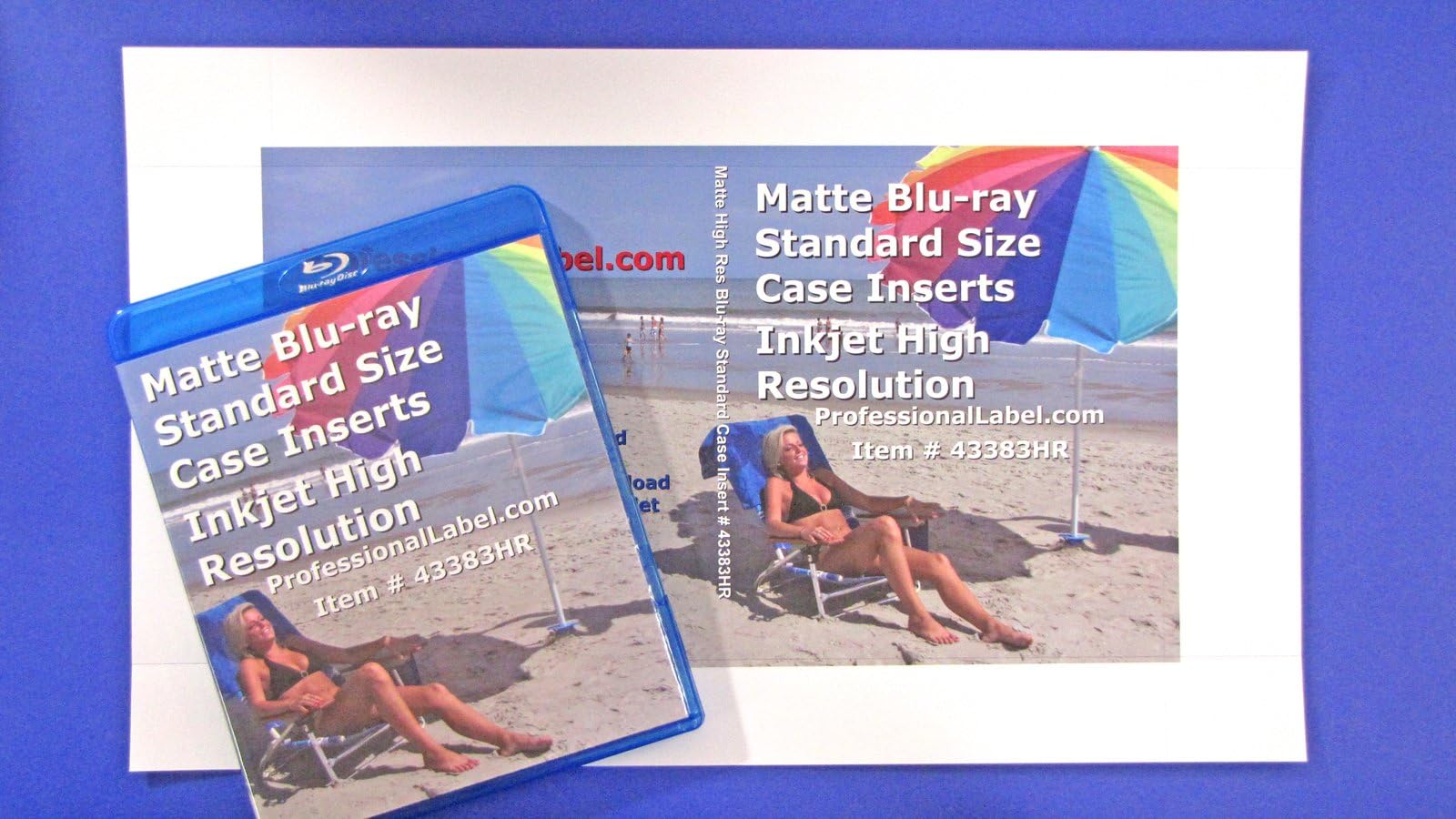 Blu-ray Case Inserts Inkjet High Resolution Matte 50 Sheets 43383HR