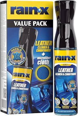 Lederreiniger & Lederpflege für Auto mit Mikrofasertuch - 300 ml