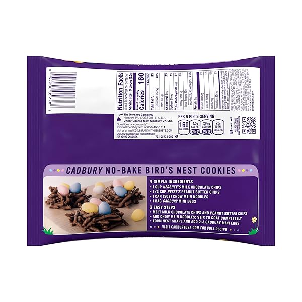 CADBURY MINI EGGS MILK CHOCOLATE, EASTER CANDY BAG, 16 OZ