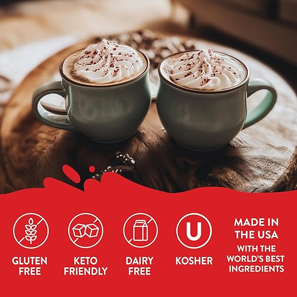 JORDAN’S SKINNY MIXES SUGAR FREE COFFEE SYRUP, HOLIDAY PEPPERMINT MOCHA COFFEE FLAVORING SYRUP, ZERO CALORIE DRINK MIX FOR LATTES, BAKING, PROTEIN SHAKE OR COCKTAIL, DAIRY & GLUTEN FREE, KOSHER, 25.4 FL OZ