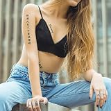 Aresvns 130+ Chinese Character Temporary Tattoos Realistic Waterproof Word Fake view 6
