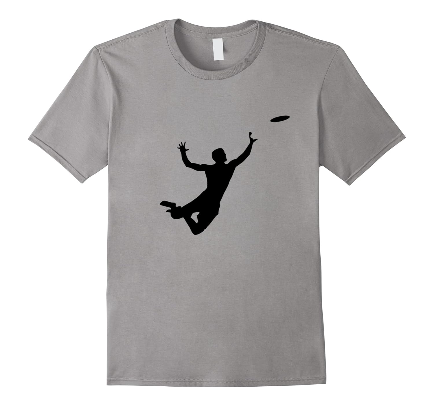 Ultimate Frisbee Silhouette T-Shirt | Frisbee Jumping Catch-ANZ