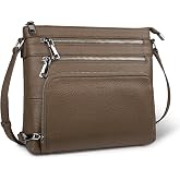 befen Genuine Leather Crossbody Bags for Women, Anti-Theft Shoulder Purse with Built in RFID Wallet for Travel
