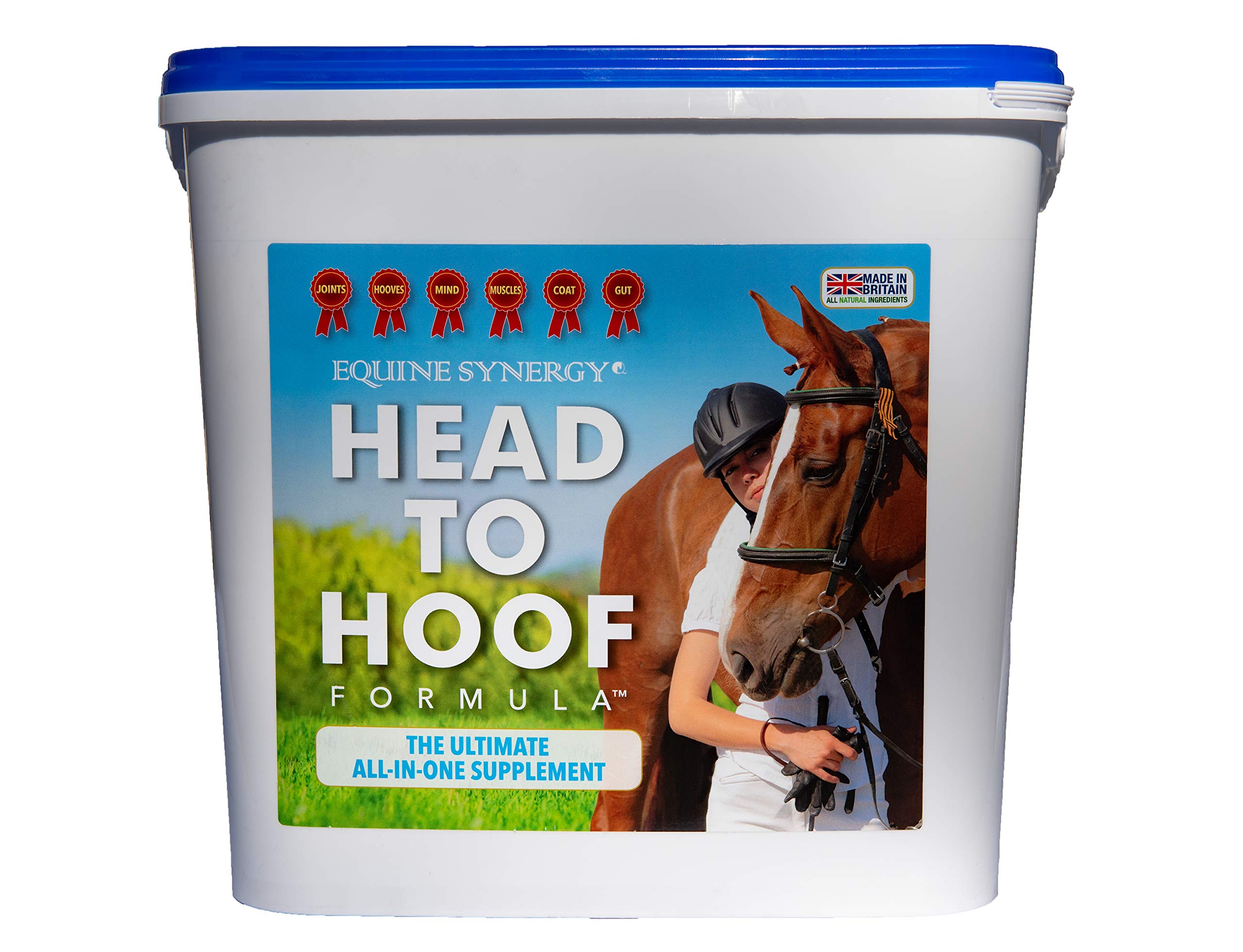 Head To Hoof Formula - Ultra Hoof Health with Advanced Biotin Levels, Plus Joint and Gut Nutrients - Total Equine Condition in One Tub 5.4 kg