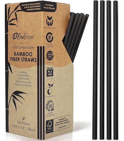 Pailles Biodégradables écologiques Jetables Professionnel | En Blé