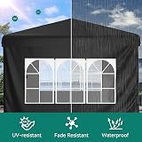 YITAHOME 2.5x2.5M Pop Up Gazebo Heavy Duty Marquee Dark Grey view 4
