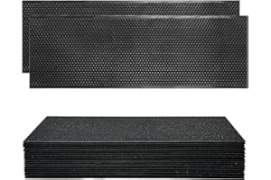 NUOMIC 20pcs Black Beeswax Coated Plastic Bee Hive Foundation Sheets for Medium Beehive Frames