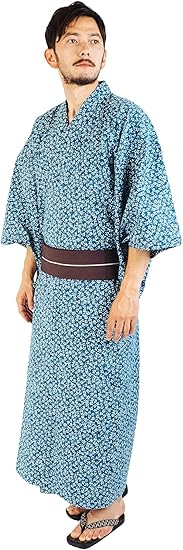 Amazon Co Jp 男性 浴衣 浴衣 帯 下駄 腰紐 レインスプーナー アロハ柄浴衣セット アロハ メンズ浴衣 紳士用 ハワイ ブランド 4点セット 花柄 小柄 白 ネイビー 青 服 ファッション小物