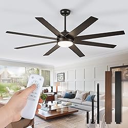 Fanbulous Ceiling Fans with Lights, 72 inch Large