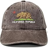Hepandy Embroidered California Bear Hats