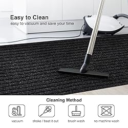 BESTVUE 3' x 71' Runner Rugs with Rubber