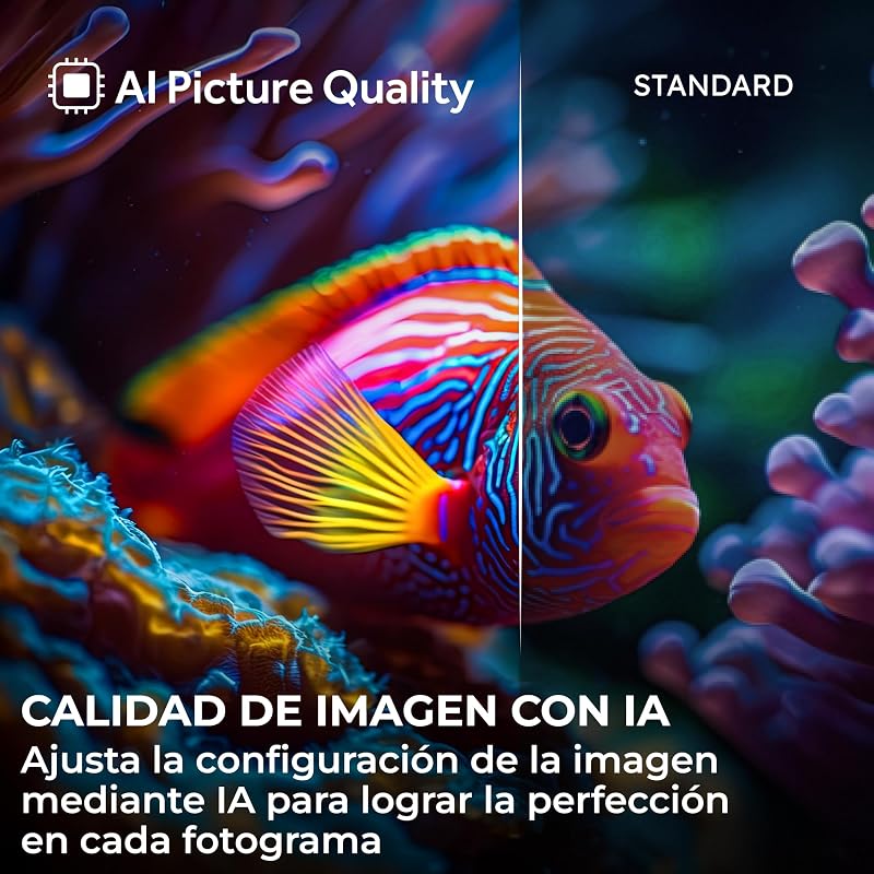 H6 QLED 4K 75" 75H6GUX, Smart TV con Google TV, Dolby Audio, HDR10+, MEMC, AI Picture Quality, Bluetooth 5.1, Gaming Accelerator 120Hz DLG, USB 2.0 x 2, DBX TV, HDMI 2.1 x 4 [2026]