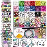 PHODDR 4300 Piece DIY Bracelet Making Kit - Jewelry Crafts Set, Including Beads and Pendants, Suitable for Girls Aged 5-12, Birthday and Christmas Gifts