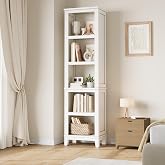 SLEKVERSA 71" Tall Bookshelf, Farmhouse Bookcase with Adjustable Shelves | Narrow Storage Bookcase with Wooden Legs, Rustic Bookshelf for Living Room, Home Office, Bedroom &amp; Apartment