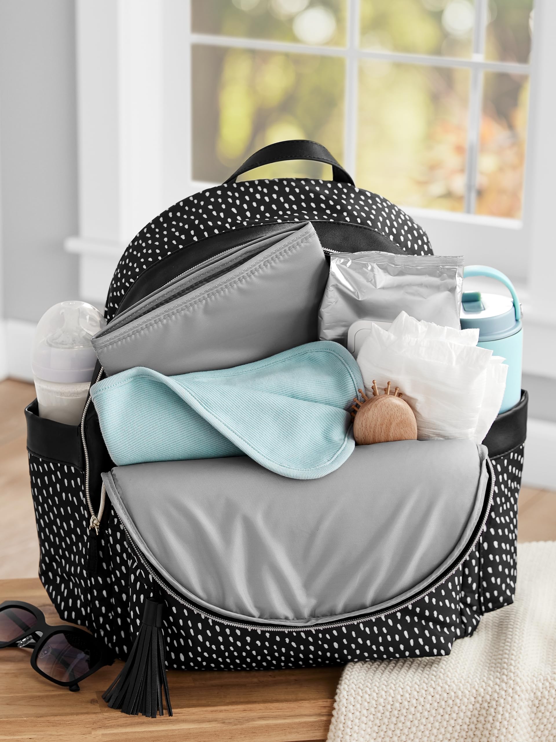 Simple Joys by Carter's Spot On Diaper Backpack, Polka Dot, One Size
