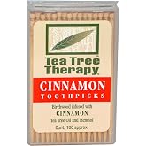 Tea Tree Therapy, Toothpicks Cinnamon, 100 Count