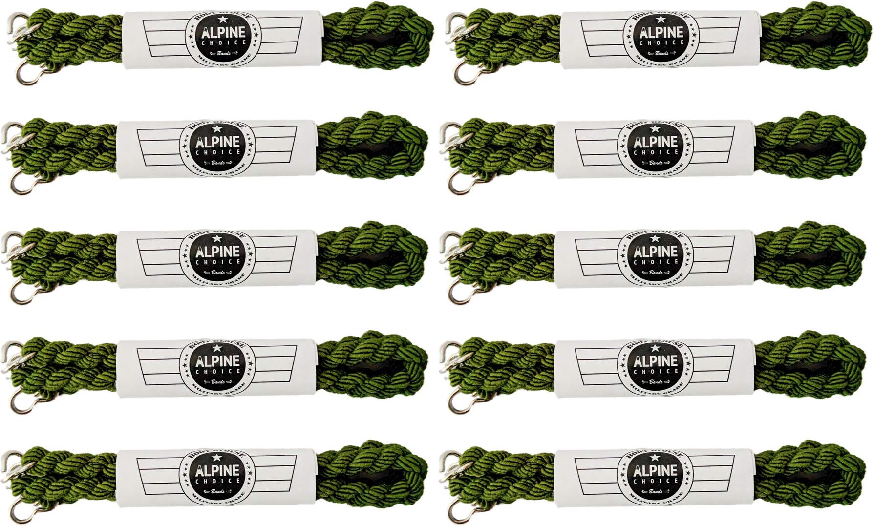 Alpine Choice10 Military Boot Bands - Blousing Straps Military Grade for USMC, Air Force, Army and More; Military Boot Straps to Make Your Pants Tight Against Your Boots; Boot Bands Military Standard Size 7.5