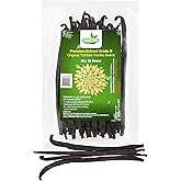 26 Natural Tahitian Grade B Vanilla Beans Premium Gourmet Whole Pods for Home Baking, Cooking, & Extract Making – 4.72" - by