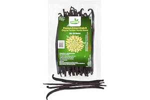 26 Natural Tahitian Grade B Vanilla Beans Premium Gourmet Whole Pods for Home Baking, Cooking, & Extract Making – 4.72" - by VANILAND