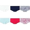 Hanes Women's Cool Comfort Sporty Microfiber Boyshort Underwear, Pack of 6, Assorted