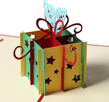 Amazon Thousand Leafs 立体 ボックス ポップアップカード ３d お誕生日 出産祝い バースデー カード プレゼント グリーティング ポストカード ポストカード 絵柄付はがき 文房具 オフィス用品