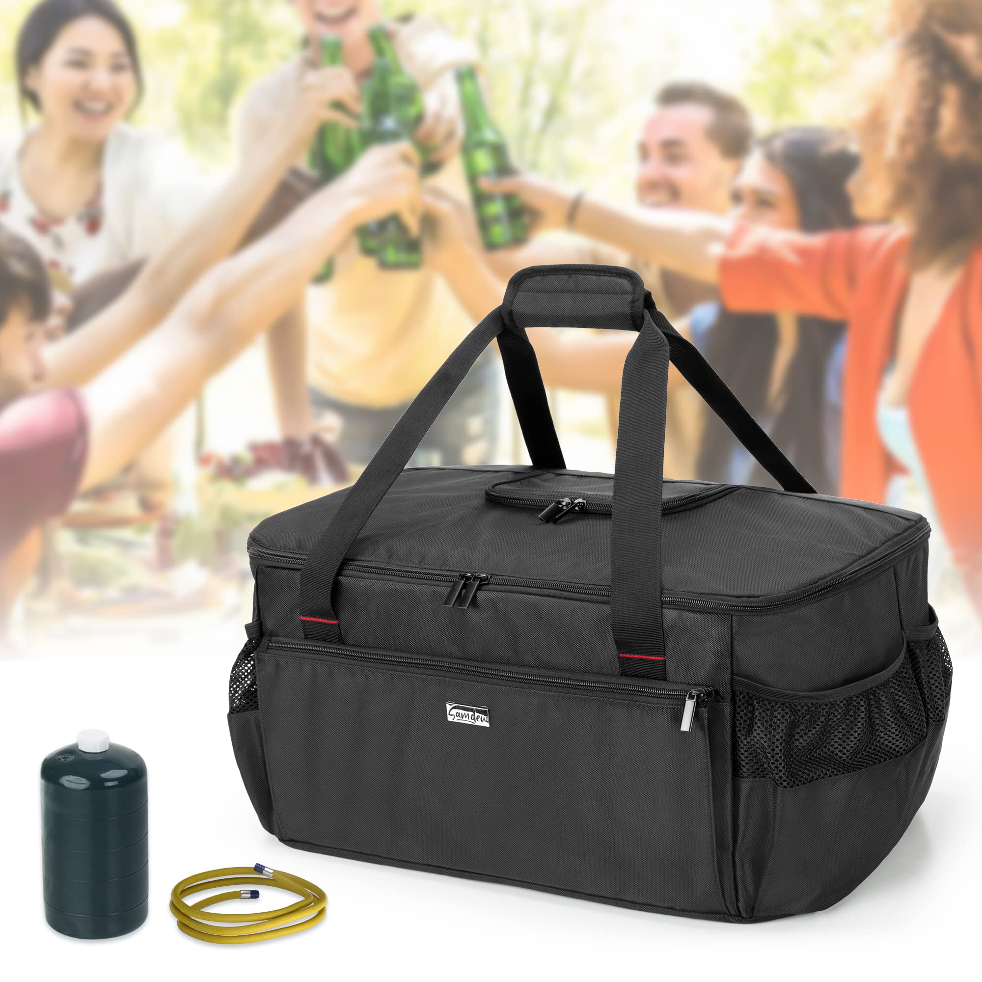 SAMDEW Grill Abdeckung Tragbare Grill Tasche 7