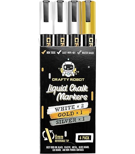 thumbnail interactive-video image 1 of Craft Decor Chalk Writer - Wet-Erasable Marker For Chalkboards & Windows 1 of 9