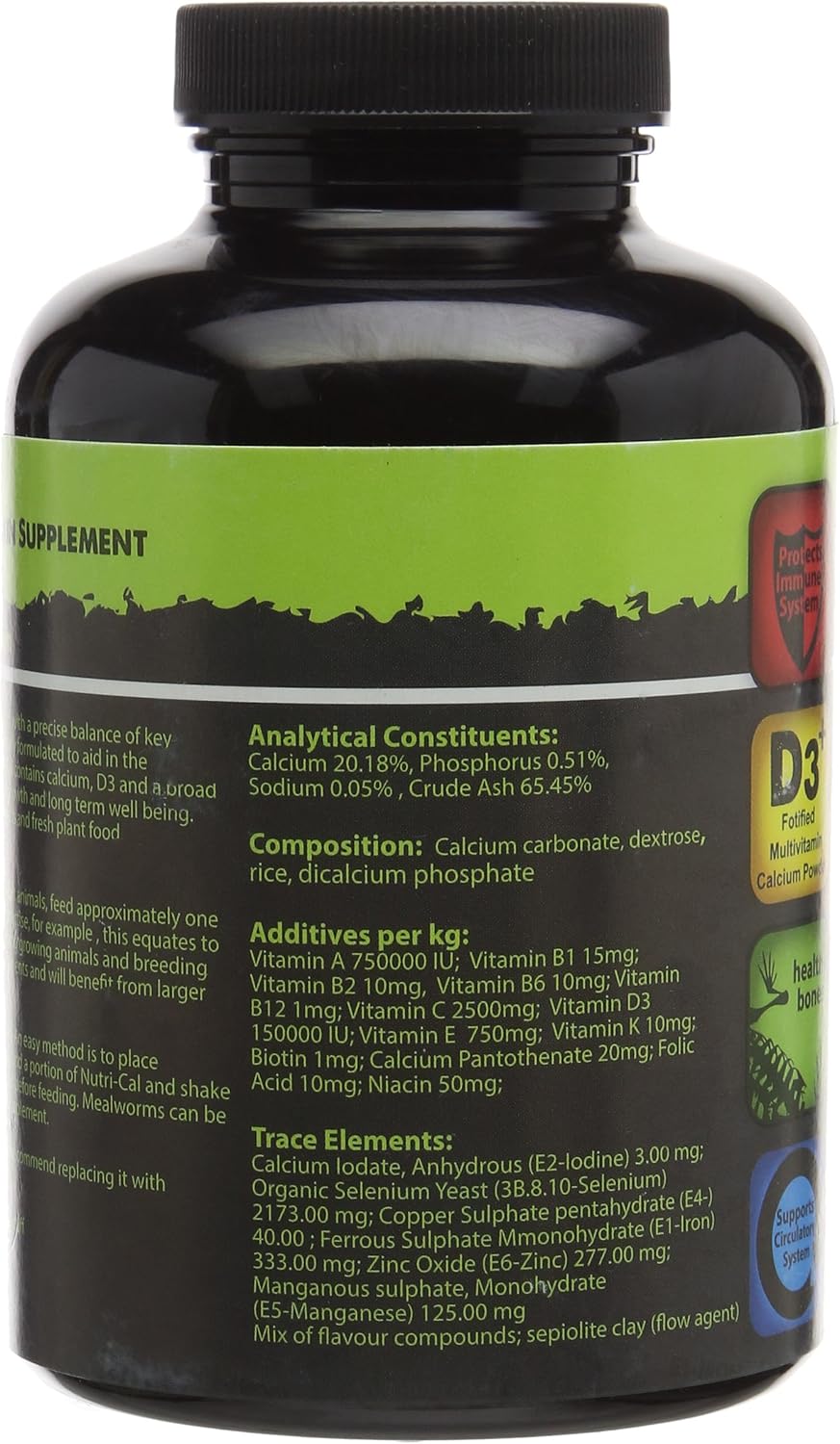 Komodo Nutri-Cal Multivitamin Supplement Prevents Metabolic Bone Disease for Reptiles & Amphibians - 150g - Image 4