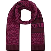 COACH womens Signature C Logo Knit Scarf