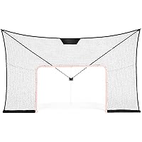 VEVOR Hockey Goal Backstop Net, Street Hockey Sports Backstop Netting, Portable Indoor Outdoor Hockey Training Net, 12x7 FT L