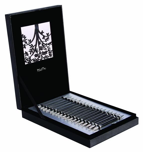 KnitPro Karbonz 'Box of Joy' Sonderedition mit 16 Nadelspitzen