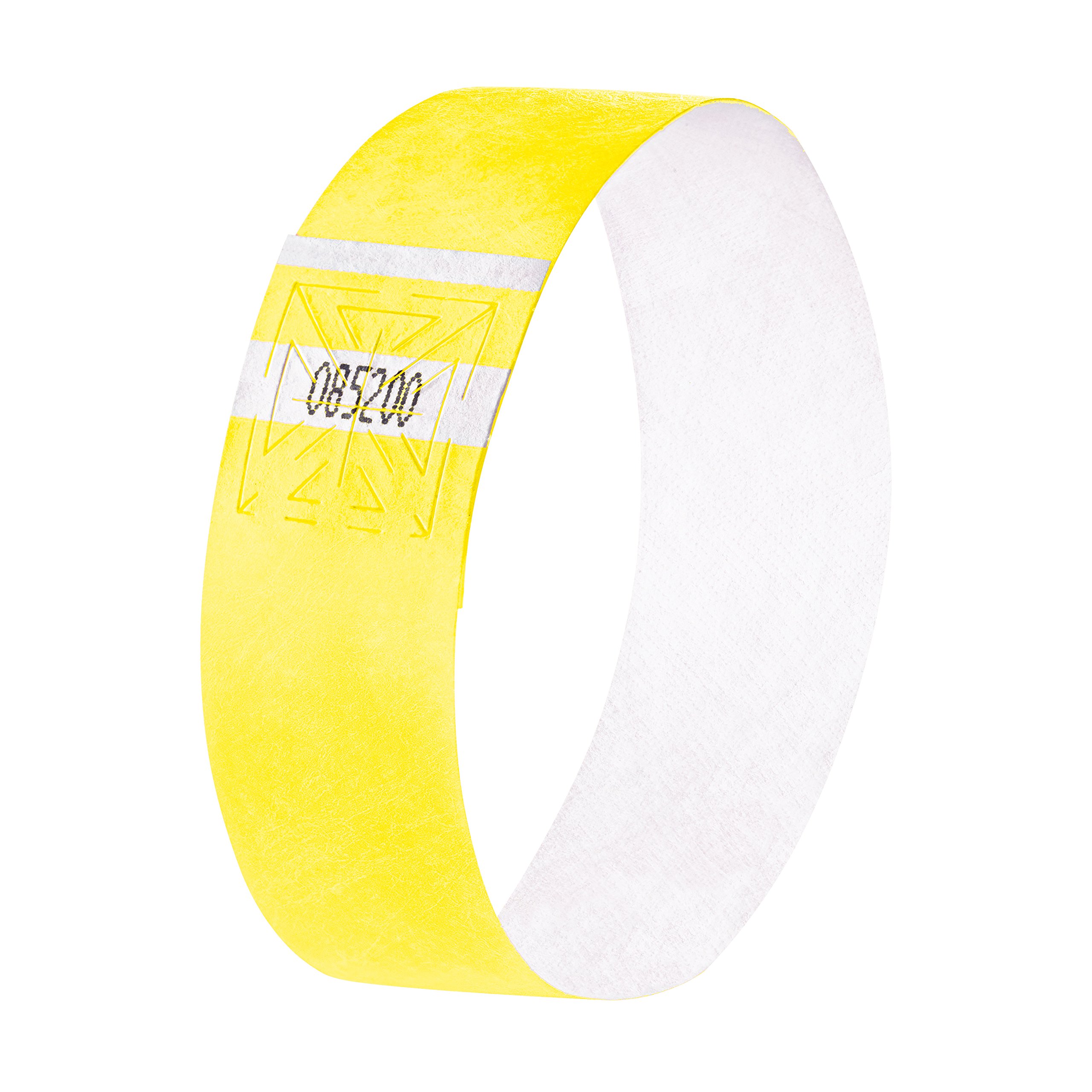 SIGEL EB218 Event Wristband, soft, 25.5 x 2.5 cm, flourescent Yellow, 120 Pieces